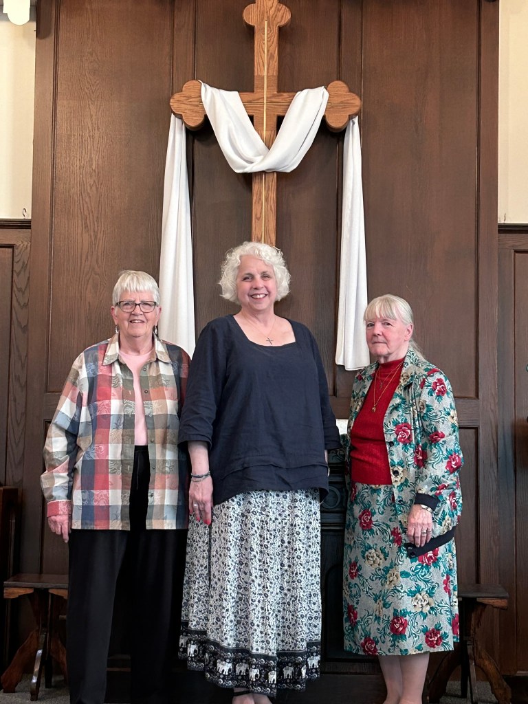 Pastor Anne Fisher, Pastor Jeri Johnson, Rev. Amy E. Shaw